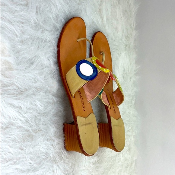 Sandalino Sandals Size 9 Colorful FlipFlop Sandals - Picture 7 of 7